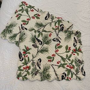 Festive Winter Holiday 3 Piece Placemat Set -NWOT